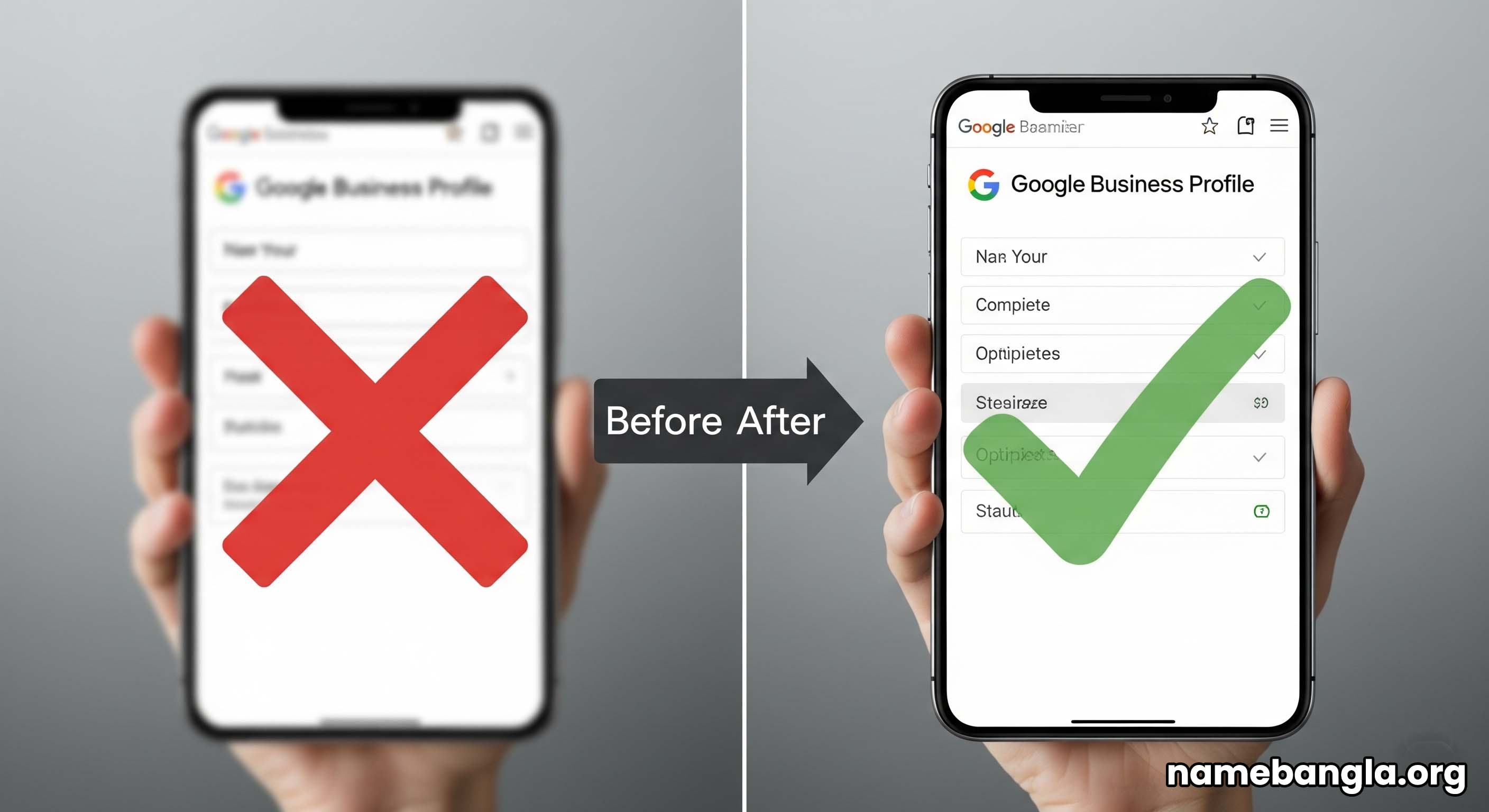 A list of common mistakes with red 'X' marks next to them.